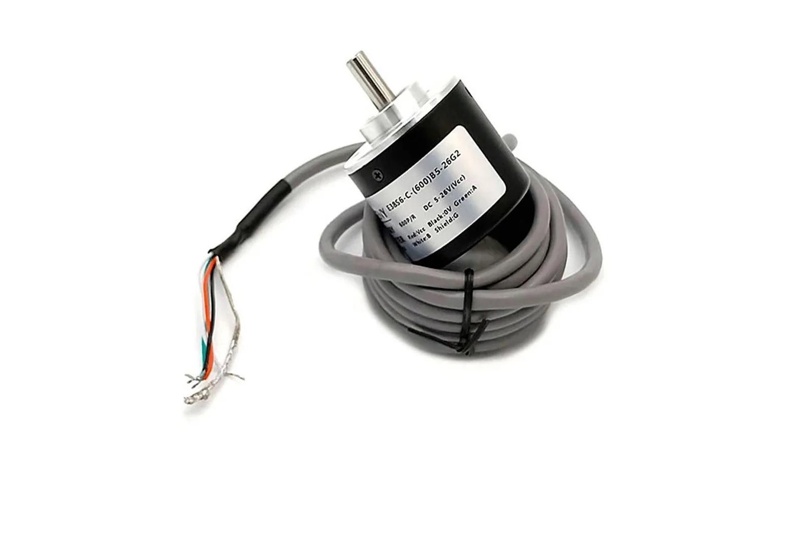 Miniatura Encoder Incremental 200 Pulsos Canal AB PNP Eixo 6mm 6-28VDC