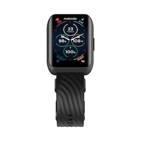 Miniatura Smartwatch Motorola Moto Watch 40 Preto Tela TFT de 1.57", Bluetooth e Sensor de Frequência Cardíaca