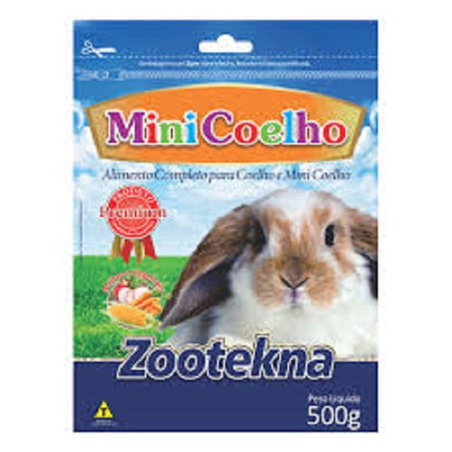 Miniatura Ração Premium Coelho - Mini Coelho - Zootekna - 500g