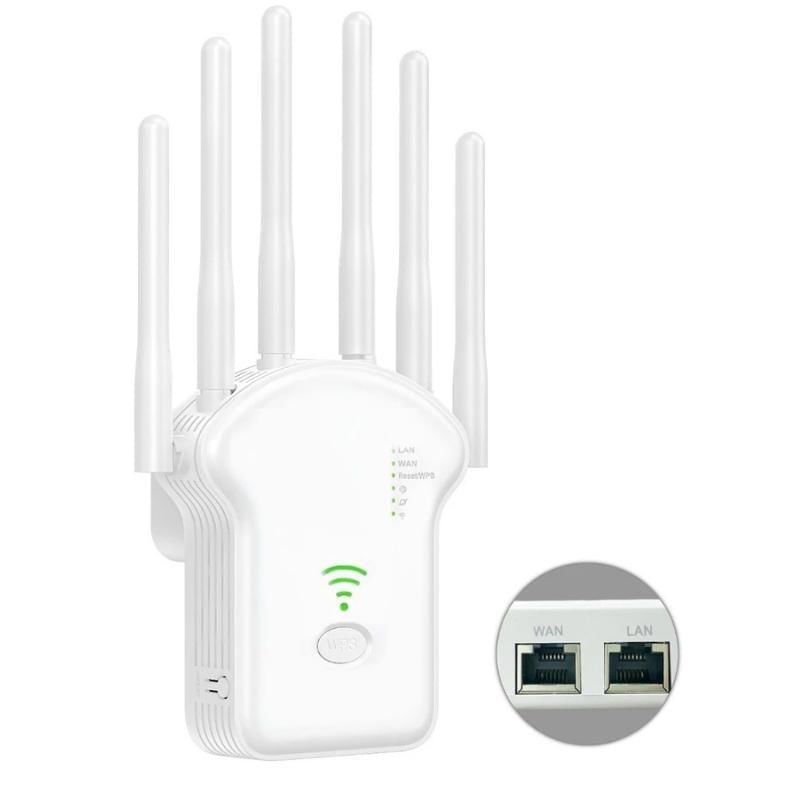 Repetidor Wifi 6 Antenas Roteador Amplificador Sinal Modem
