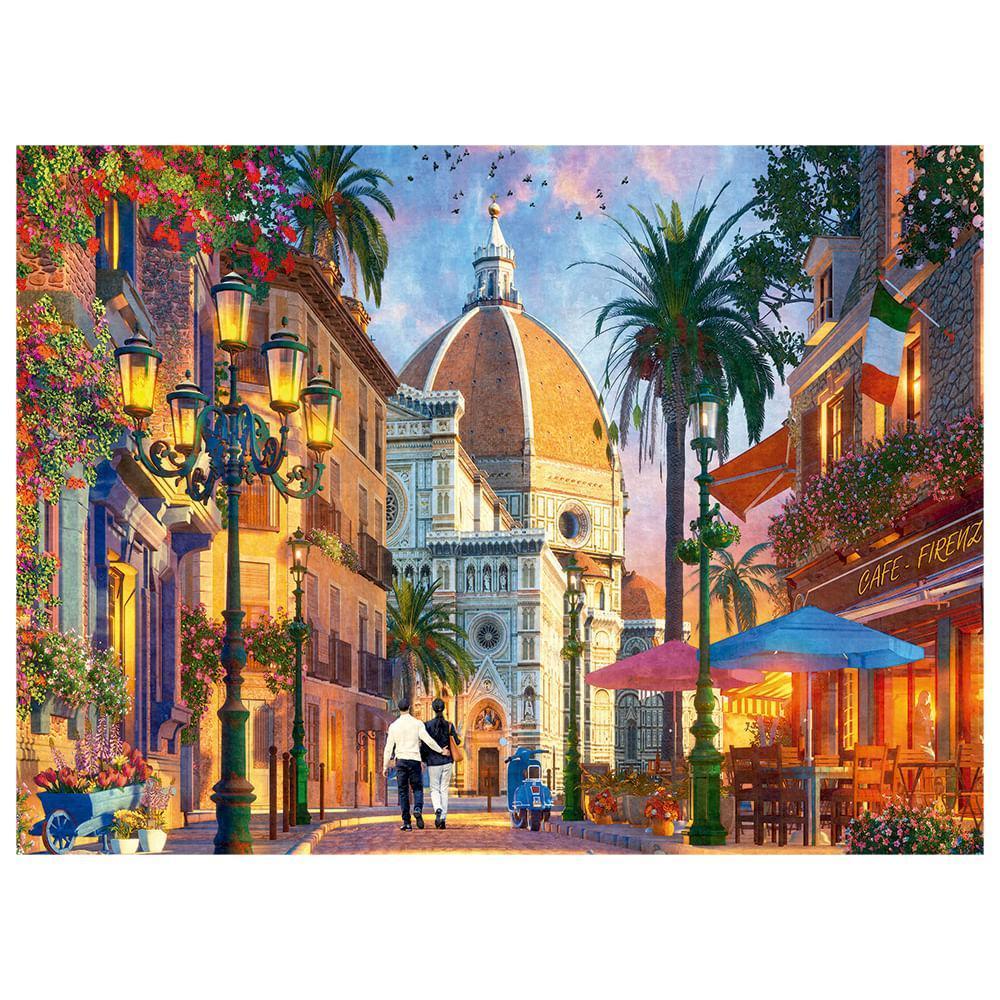Miniatura Mini Quebra-Cabeça 500 Peças Café Em Florença