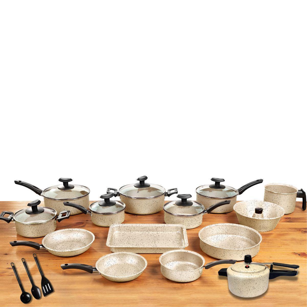 Miniatura Conjunto Panelas 17 Pc Antiaderente Panela Pressão 2 Litros