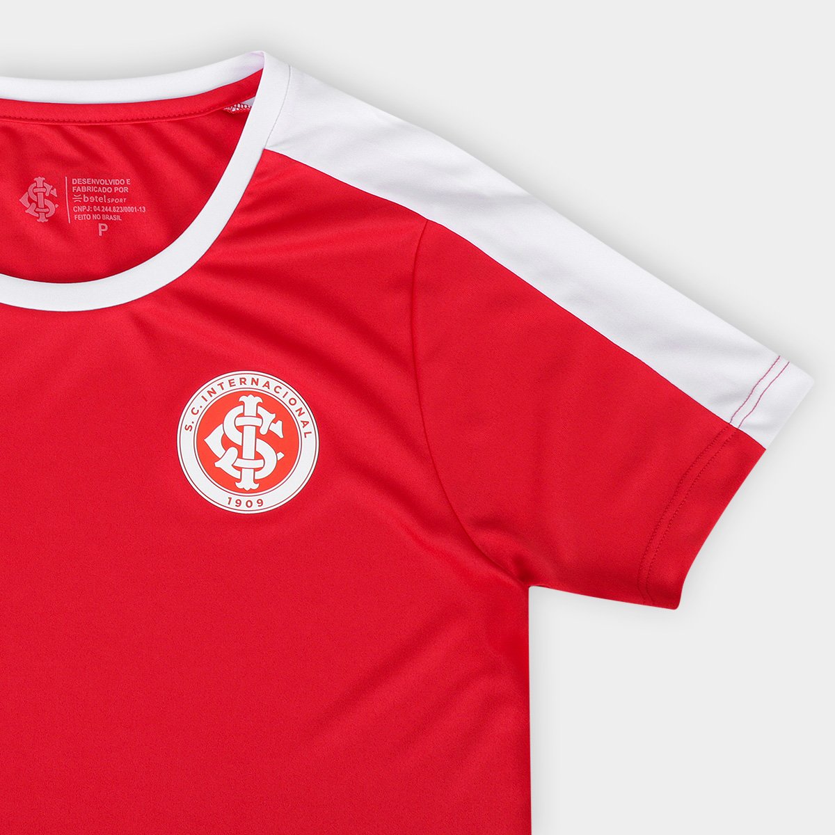 Miniatura Camiseta Internacional Colorado Feminina Vermelho - GG