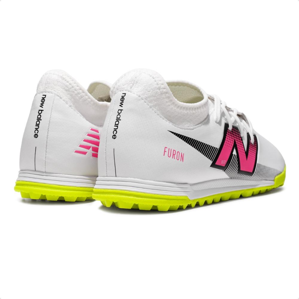Miniatura Chuteira Society New Balance Furon Dispatch FG V7+ Unissex Branco - 38
