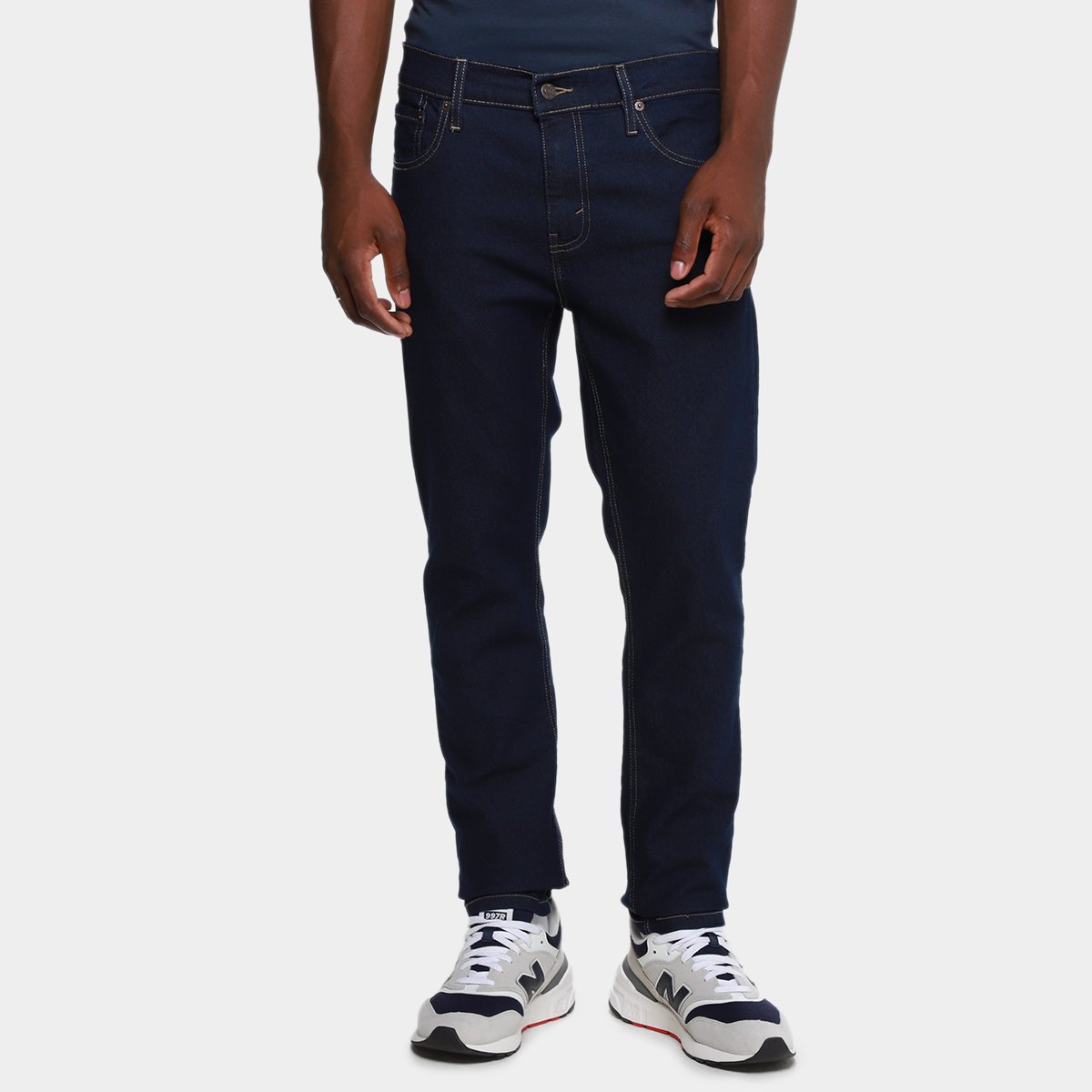 Miniatura Calça Levi's Slik Taper Masculina Azul - 38