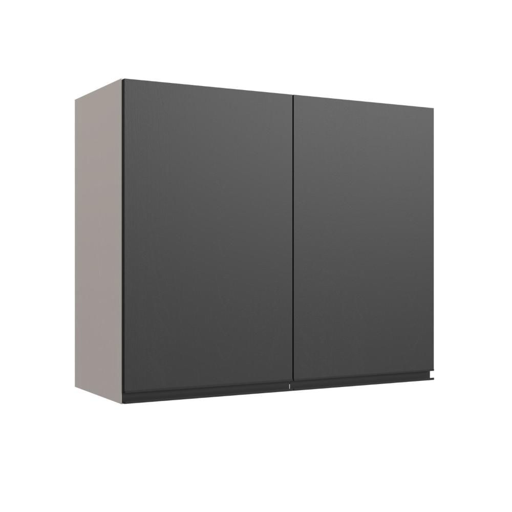 Miniatura Armário Aéreo 2 Portas 80cm Fumê/Grafite