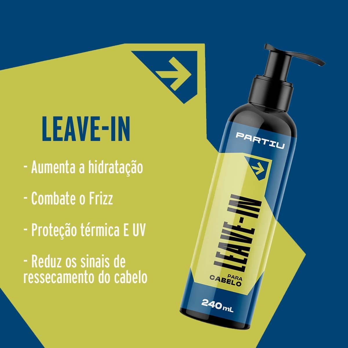 Miniatura Leave-In Para Cabelo Masculino Finalizador 240G Vivaz Partiu