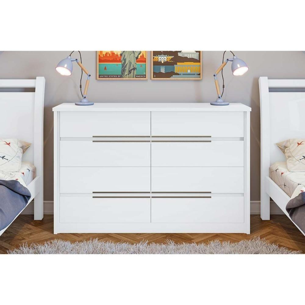 Miniatura Cômoda Casal Urban C/ 8 Gavetas Branco - Lopas