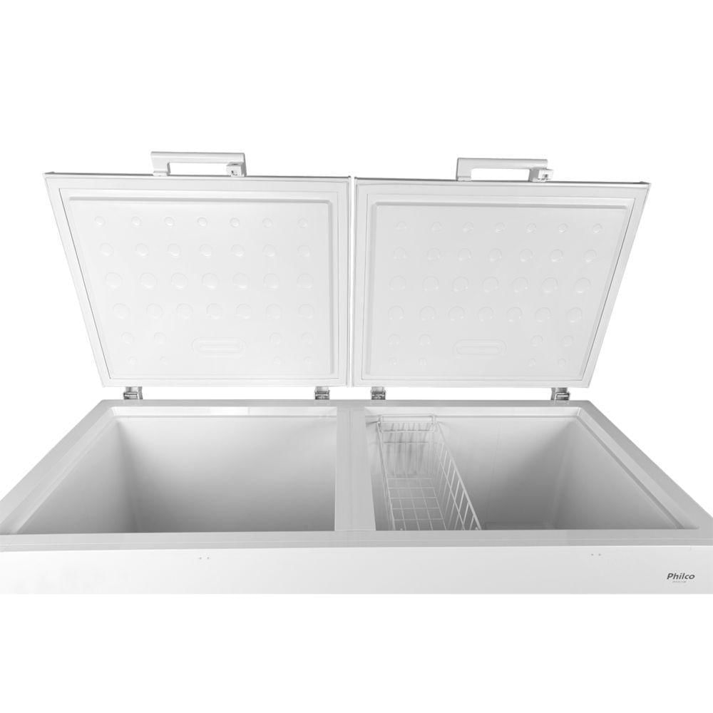 Miniatura Freezer Horizontal Philco 492L Dupla Função PFH515B Branco - 110V