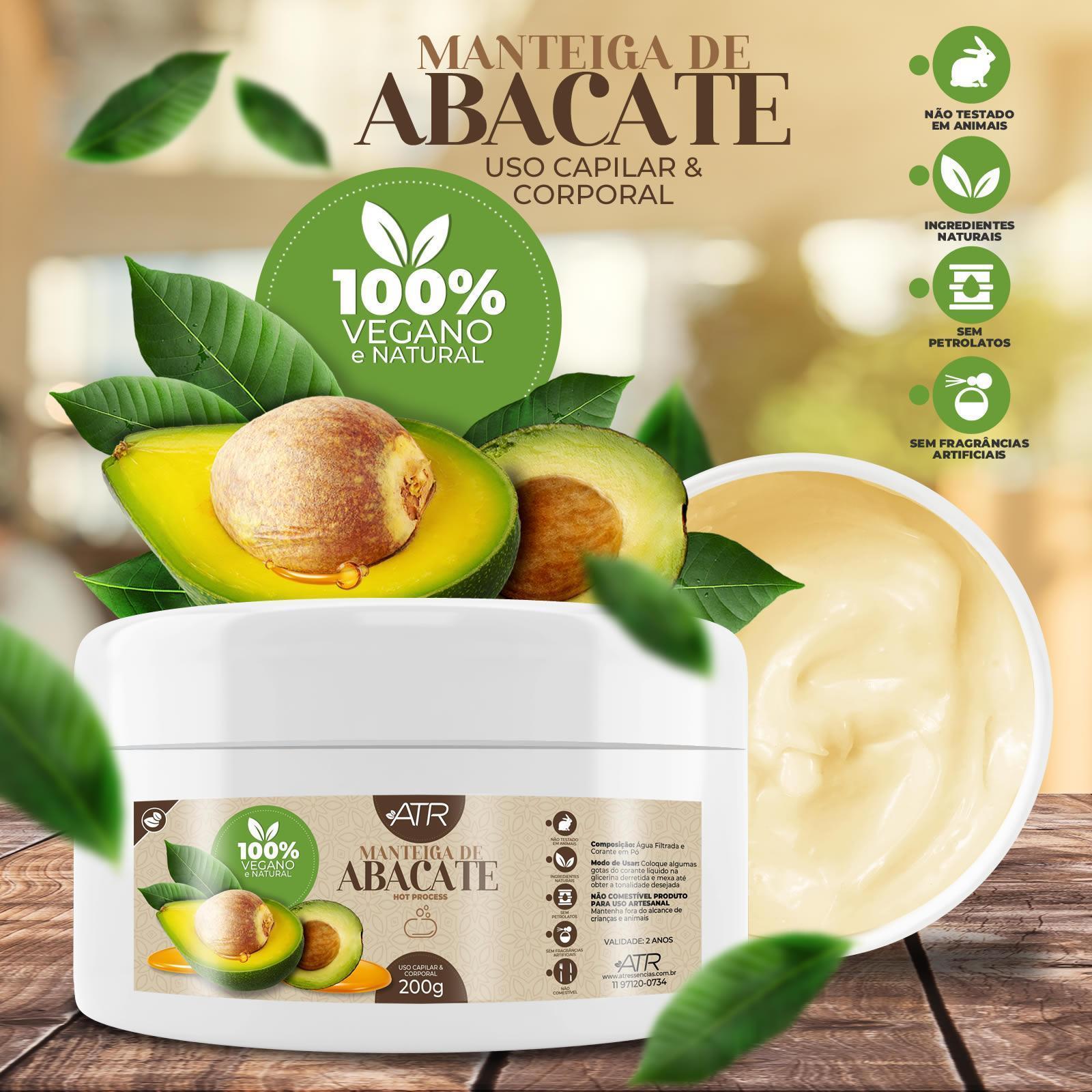 Miniatura Manteiga Vegetal De Abacate Pura 100% Natural 200G
