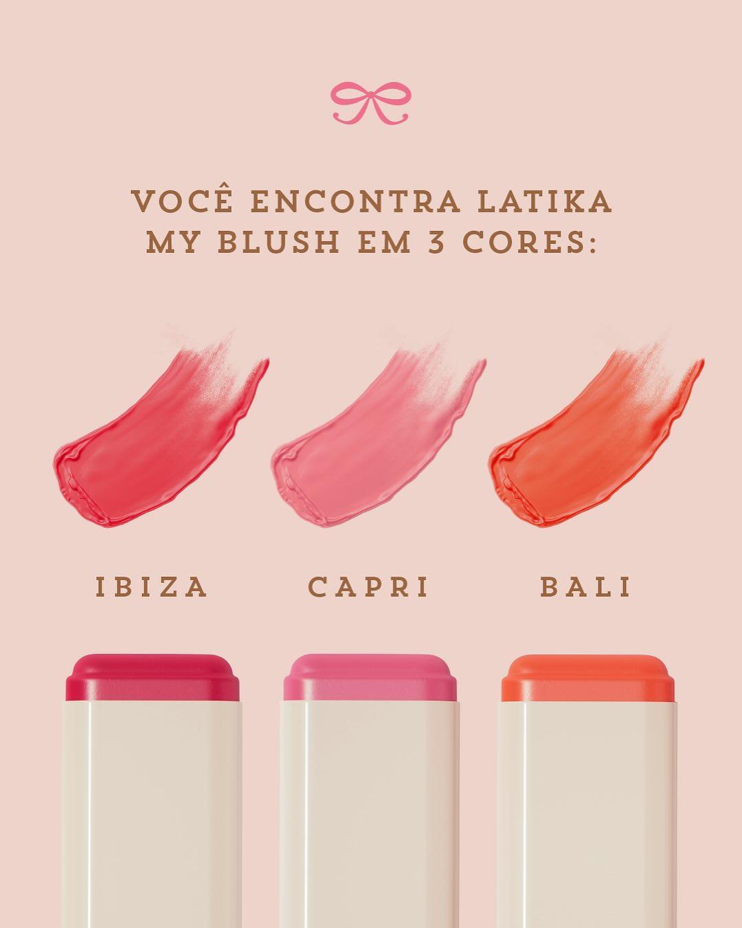 Miniatura Latika My Blush Bali - Blush Tint Em Bastão 20G