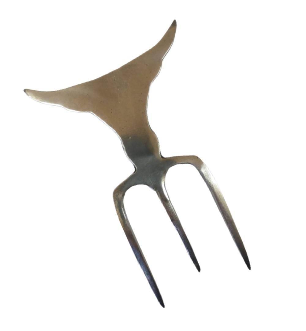 Miniatura Kit Garfo Trident Churrasco + Garra De Urso