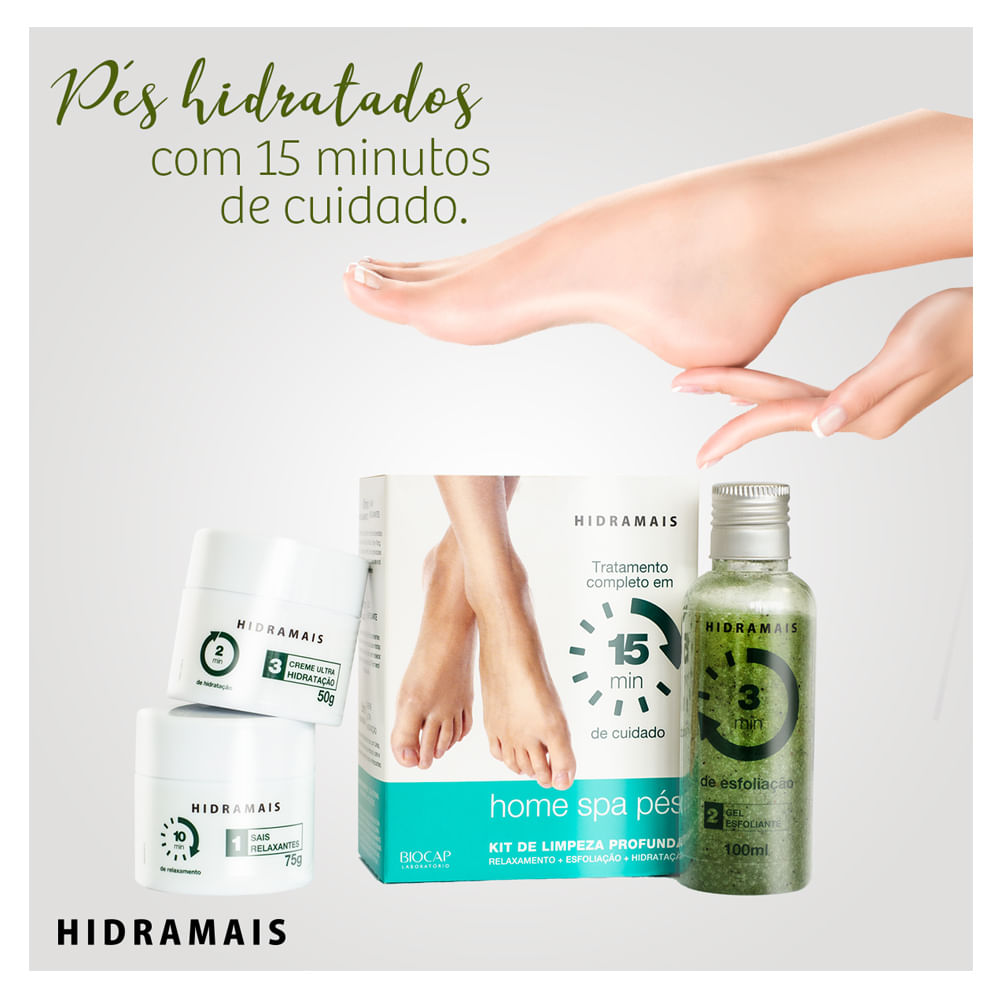 Miniatura Hidramais Home SPA Pés Kit - Sais + Esfoliante + Creme Kit