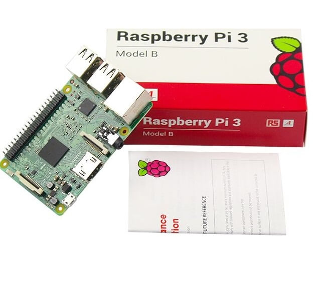 Miniatura Kit Básico Raspberry Pi 3 - Case Black Básica