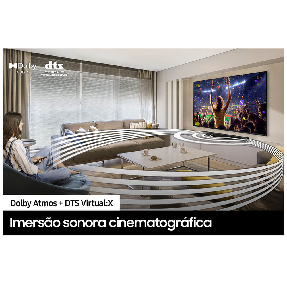 Miniatura Soundbar Samsung HWQ600C, 3.1.2 Canais , Dolby Atmos + DTS:X, Acoustic Beam, Modo Game Pro Bivolt