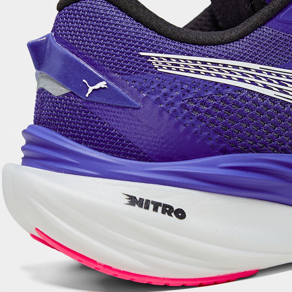 Tênis Puma Deviate Nitro 3 Feminino Azul+Rosa - 39