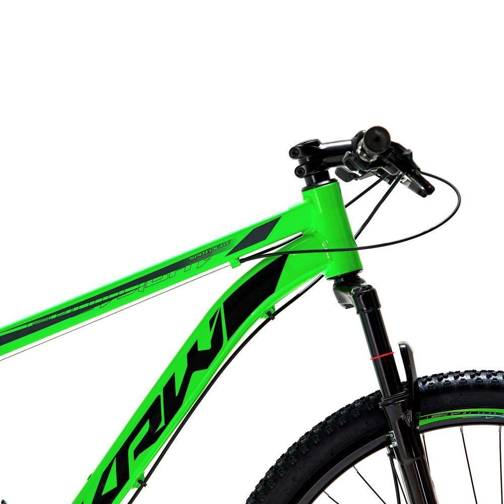Miniatura Bicicleta Aro 29 Krw Alumínio Shimano 24 Vel Freio A Disco Suspensão S4 Verde-Preto 15.5 Verde-Preto