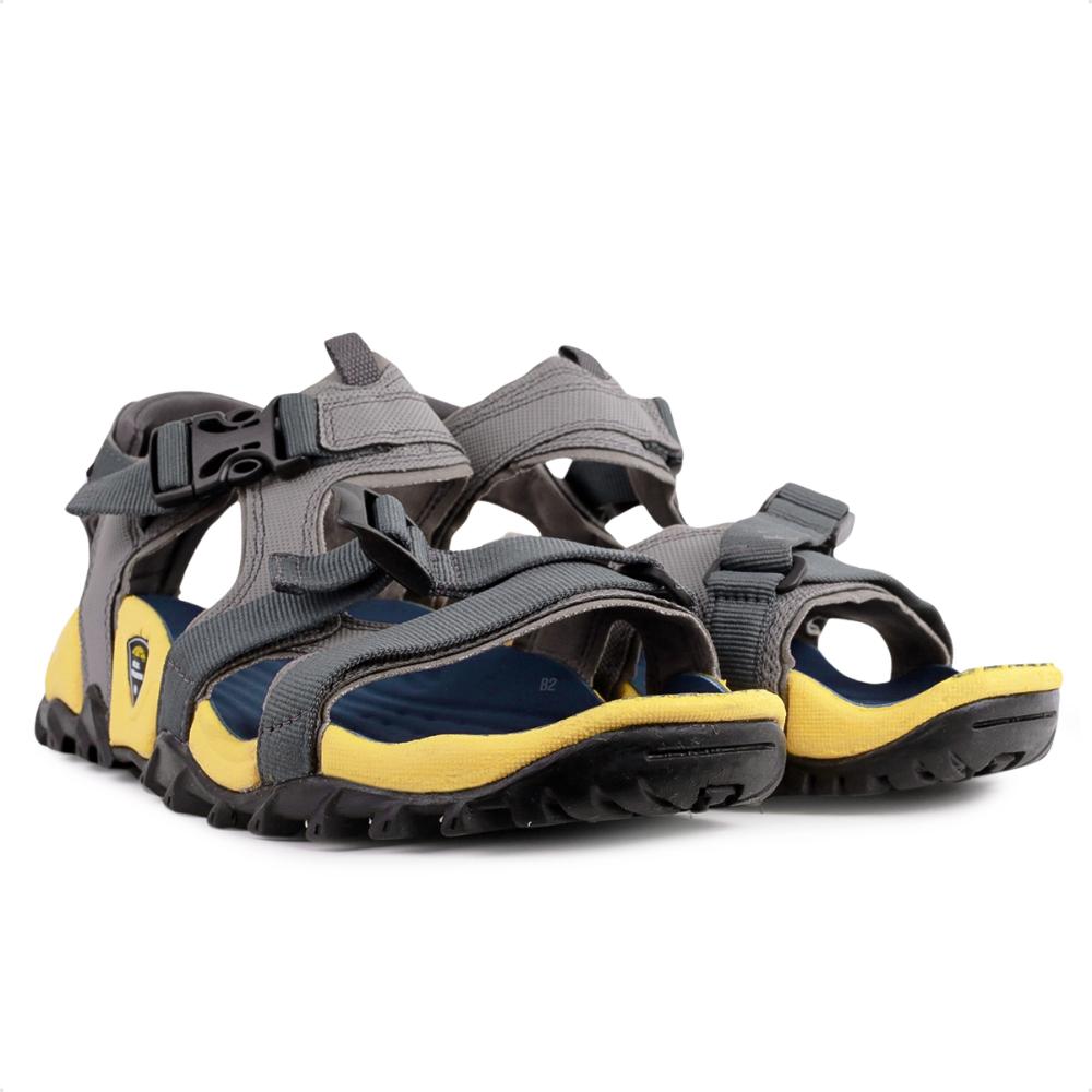 Miniatura Sandália Bull Terrier Aqualand II Unissex Cinza / Amarelo - 37