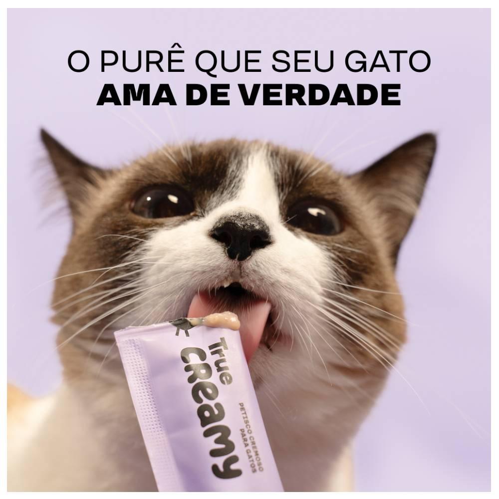 Petisco Cremoso True Creamy Sabor Atum para Gatos - 5 Unidades
