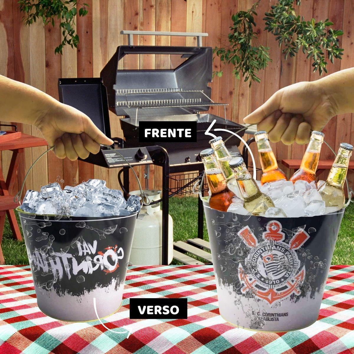 Kit 1Un Copo Americano Vidro 190Ml Tradicional + Balde