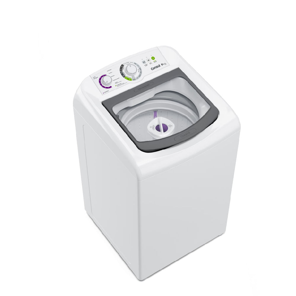 Miniatura Máquina de Lavar Consul 9 kg Branca com Dosagem Econômica e Ciclo Edredom - CWB09BB 110V