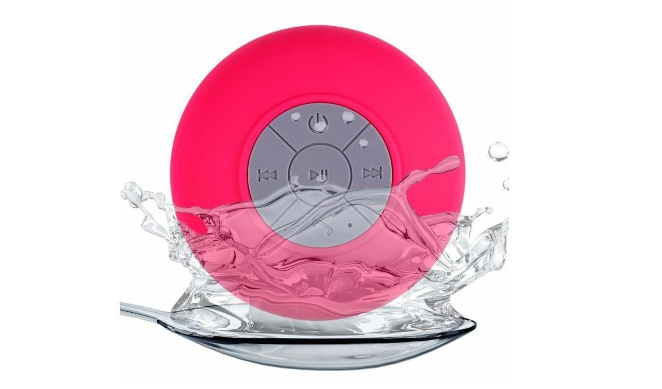 Miniatura Caixa Som Banheiro Prova Dágua Bluetooth - Rosa À prova d'água - Bluetooth - Caixa de som - 3 w