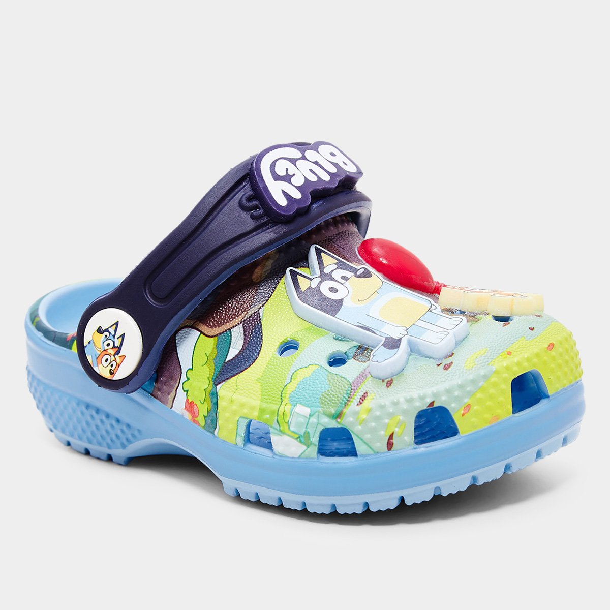 Miniatura Crocs Infantil Bluey Clog T Menino Azul - 24