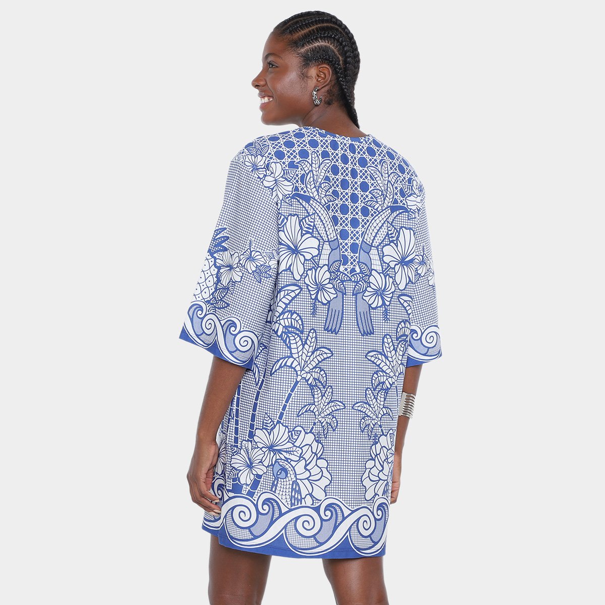 Miniatura Vestido Tshirt Farm Big Refresco Azul - M