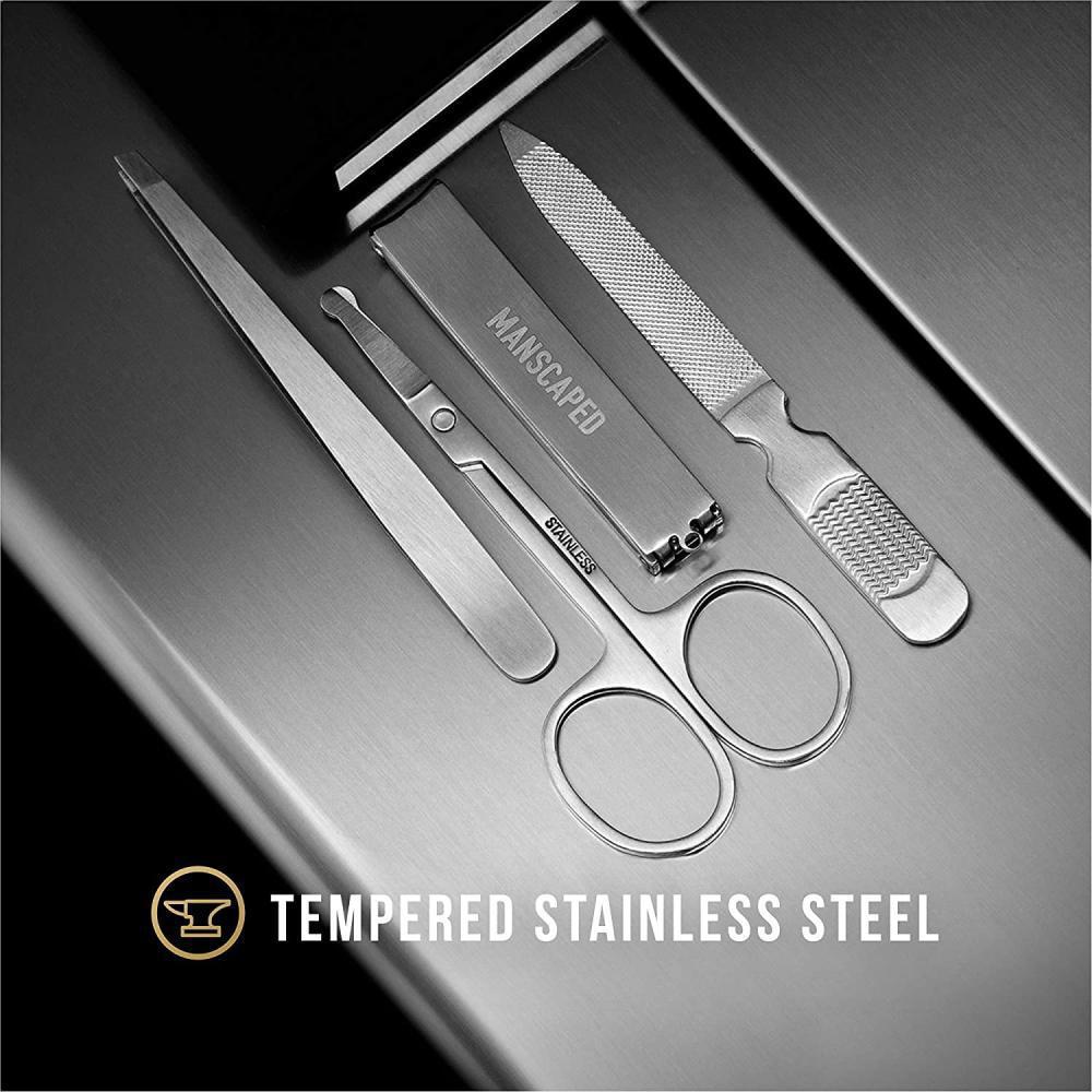 Miniatura Manscaped 2.0 Kit Tratamento De Unhas Homens Aço Inoxidável