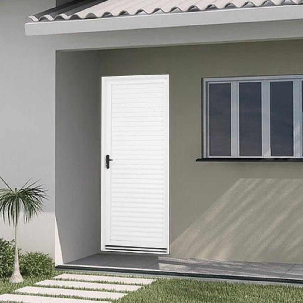 Miniatura Porta de Giro Laminada Esquerda MGM Branco