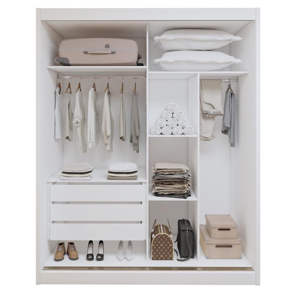 Miniatura Guarda-roupa 2 Portas 100% Mdf Monte Rei Branco