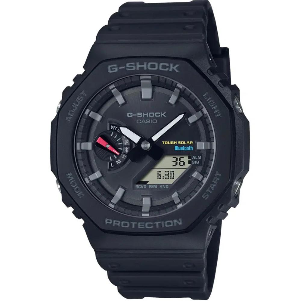 Miniatura Relógio Casio G-Shock GA-B2100-1ADR Carbon Core Guard *Bluetooh e Tough Solar