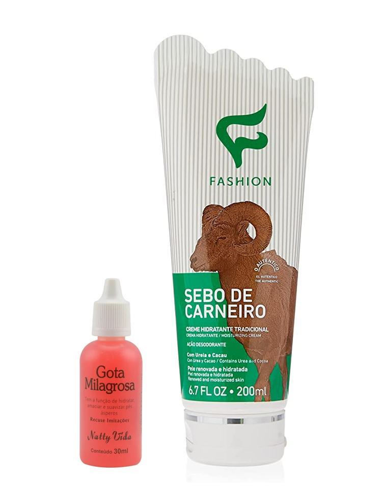 Miniatura Kit Gota Milagrosa+ Creme Tradicional Sebo De Carneiro 200Ml