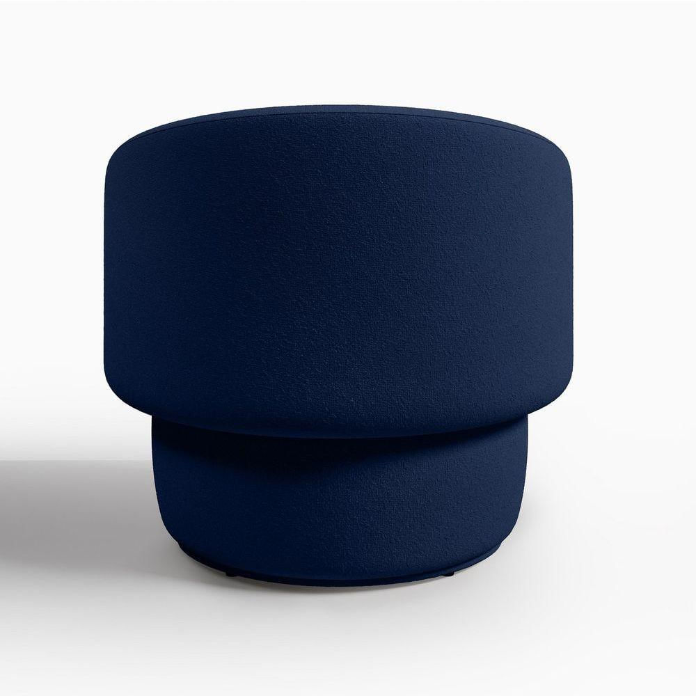 Miniatura Poltrona Orgânica Beatriz Veludo Elegante - 7 Decor Azul Marinho