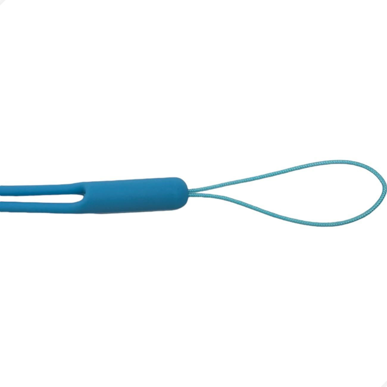 Cordinha Cordão Para Capinha Capa De Celular Silicone Azul