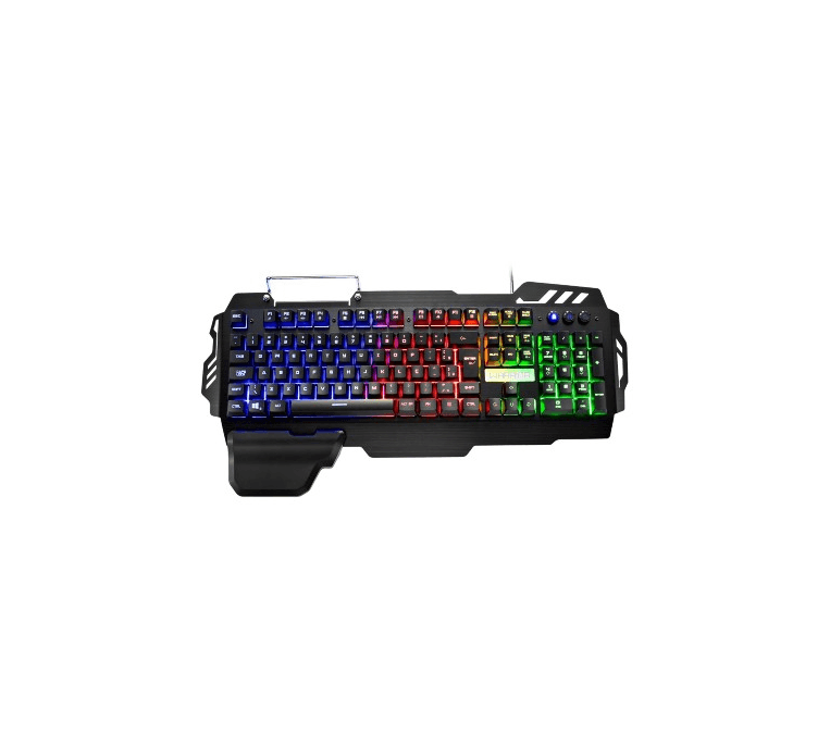 Miniatura Teclado Gamer Profissional Em Metal Warrior Multilaser