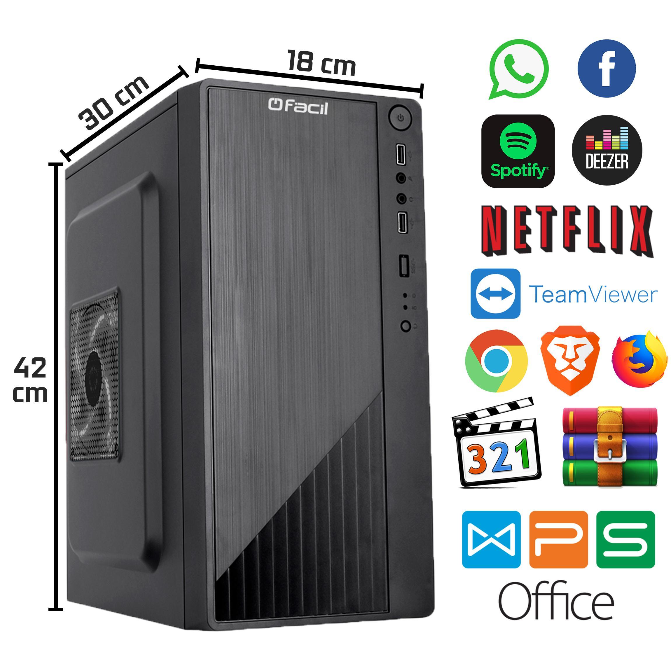 Miniatura Computador Fácil Intel Core I7 10700F 10 Geração 16Gb Ddr4