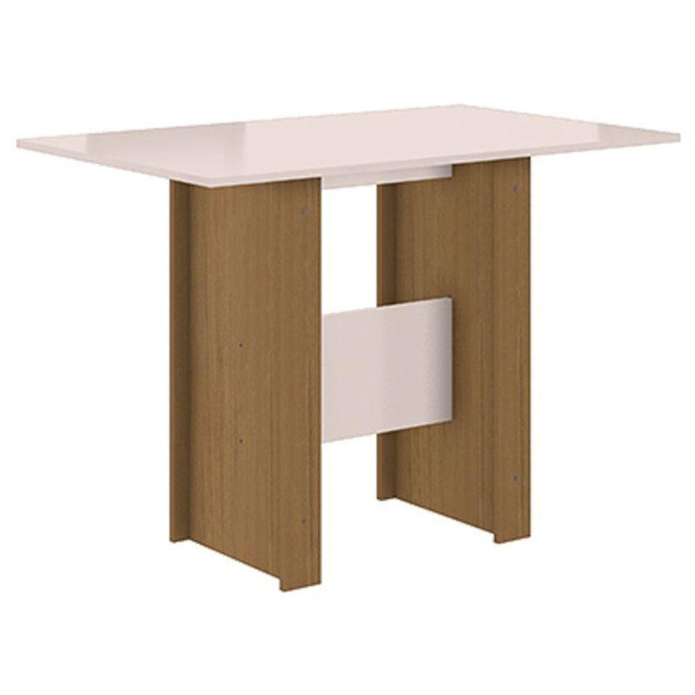 Miniatura Mesa De Jantar Milano 108cm Carvalho Off White - Poliman