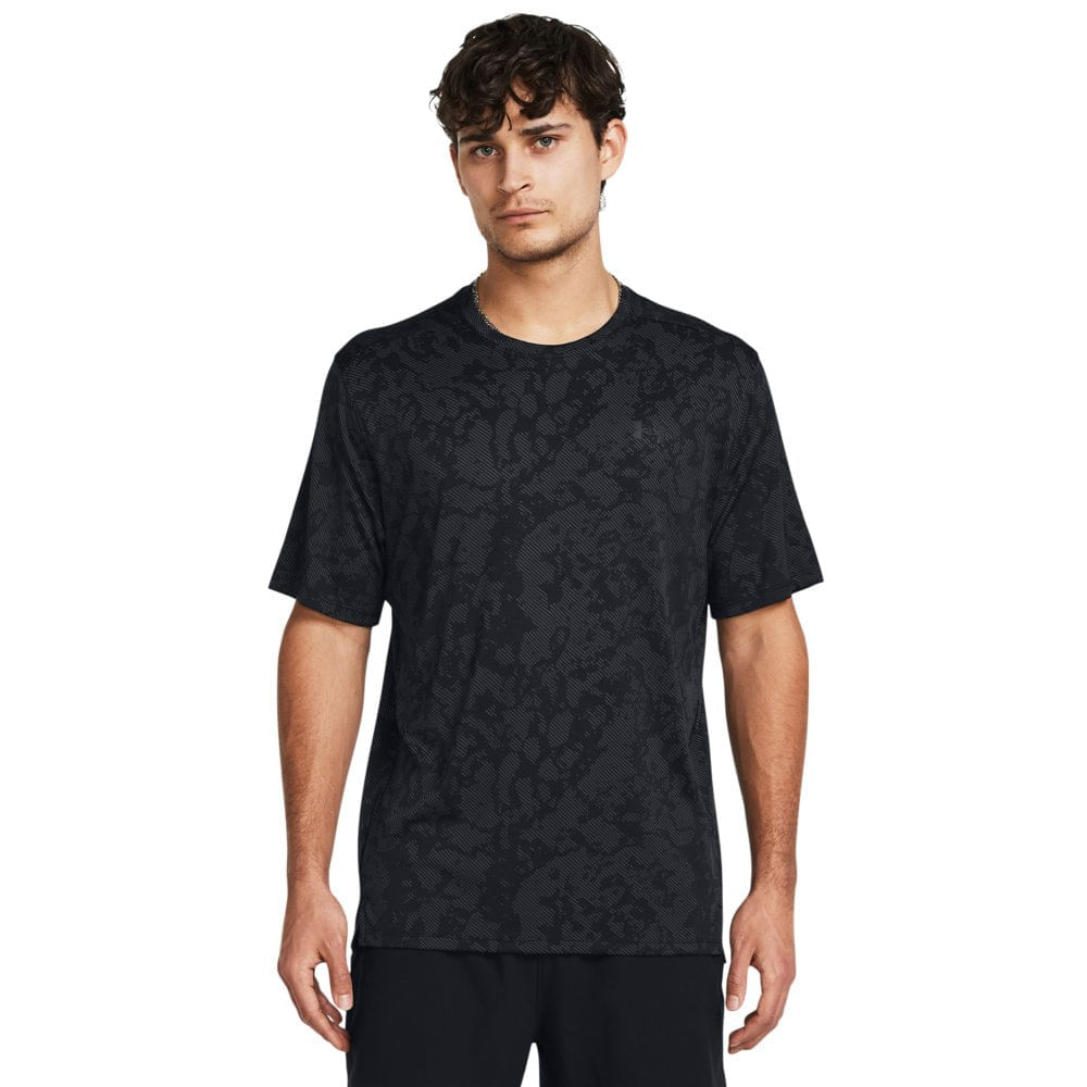Miniatura Camiseta de Treino Masculina Under Armour Tech Vent Geode Preto - G