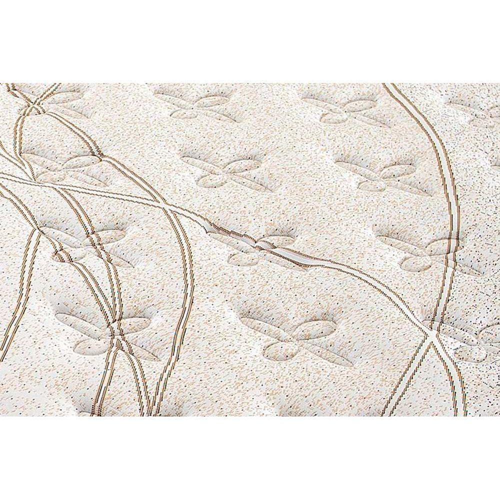 Miniatura Cama Box Baú Casal: Colchão Molas Herval Masterpocket Ensacadas Istambul + Base Bege(138X188)