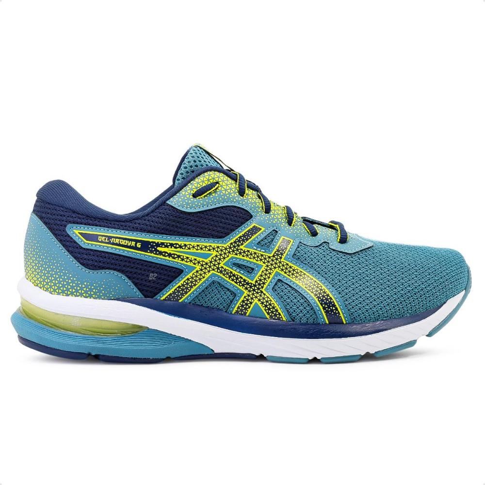 Miniatura Tênis Asics Gel Nagoya 6 Masculino Azul / Amarelo - 38
