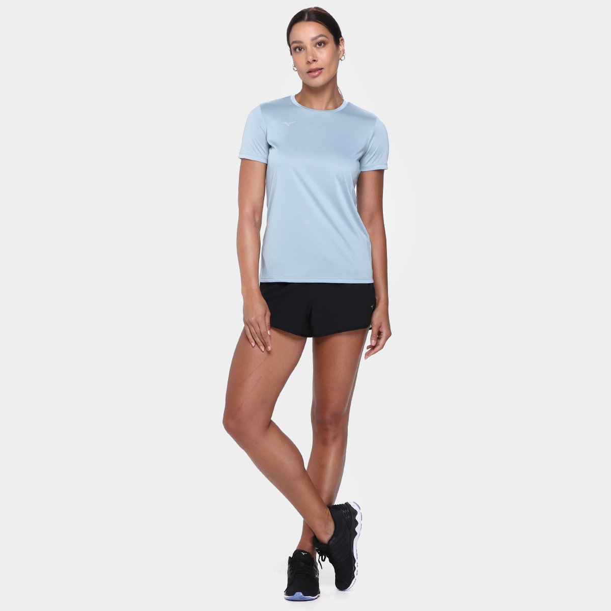 Miniatura Camiseta Mizuno Energy 2.0 Feminina Azul Claro - G