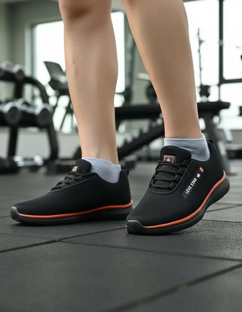 Miniatura Tênis Leve Star: Conforto E Lev Preto/Verde/Run 41 Br