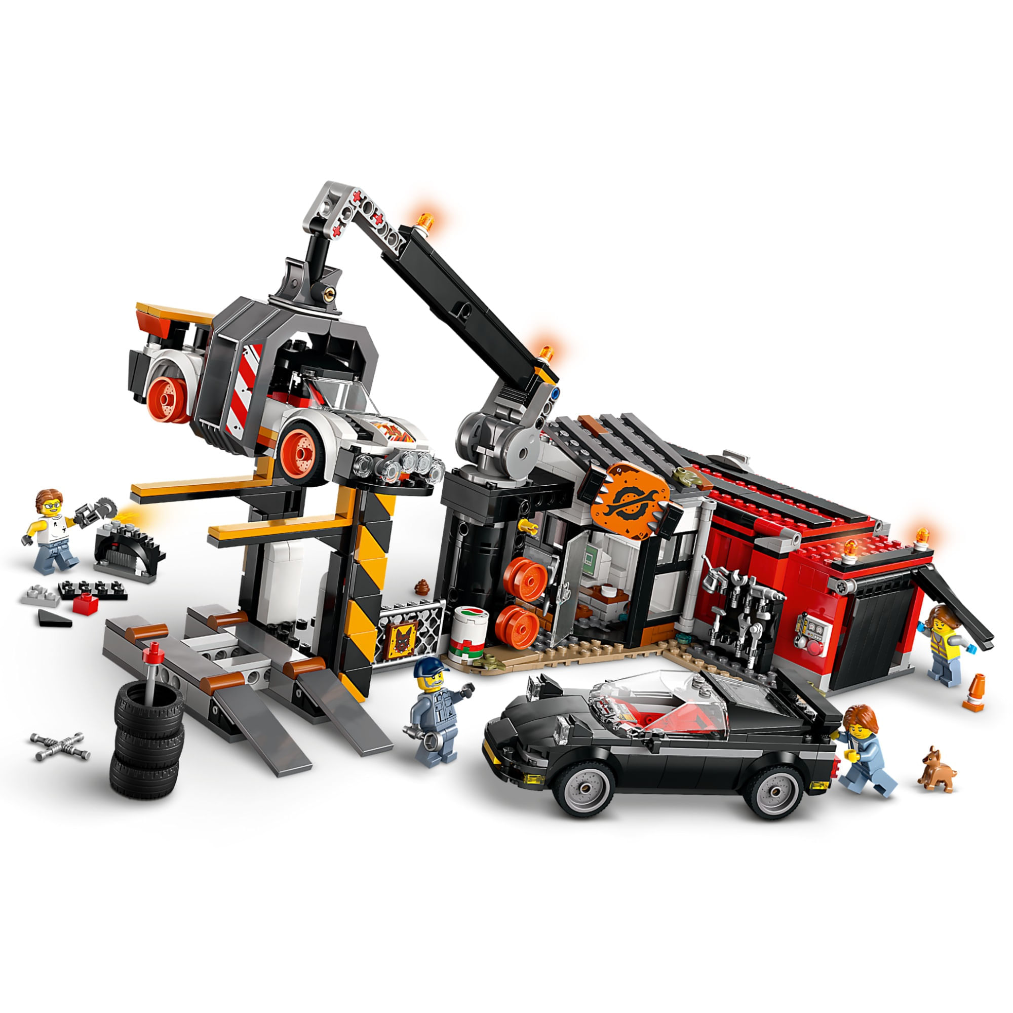Miniatura LEGO® City - Ferro-velho com carros