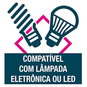 Miniatura Ventilador de Teto Ventisol Wind Light com Lustre e 3 Velocidades - Branco 110v