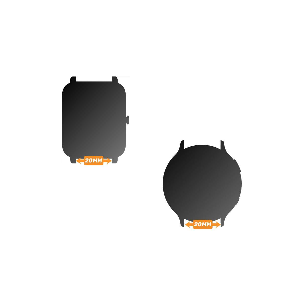 Miniatura Pulseira Compatível Com Garmin 55 - Silicone 20Mm