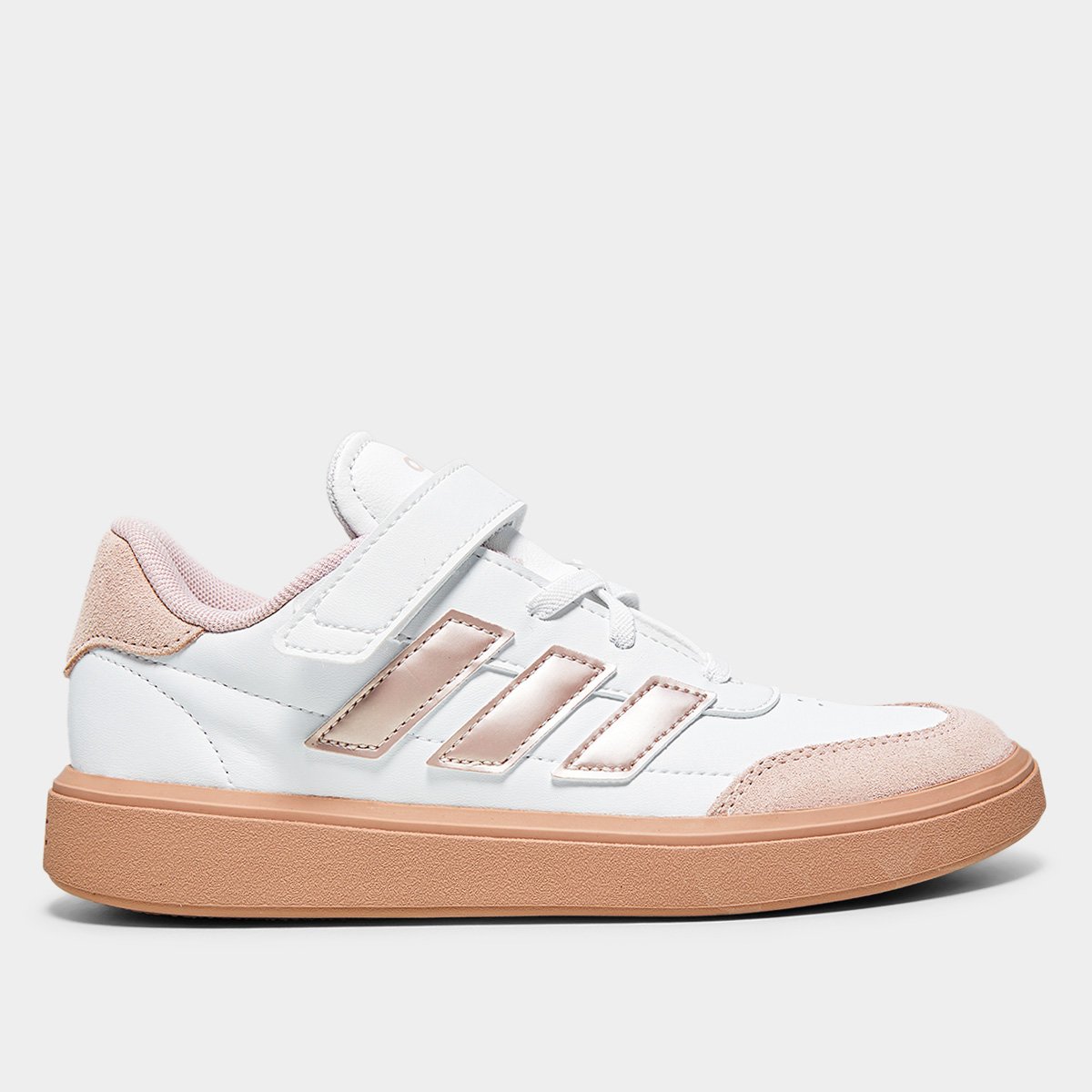Miniatura Tênis Infantil Adidas Courtblock ID65 Branco - 26