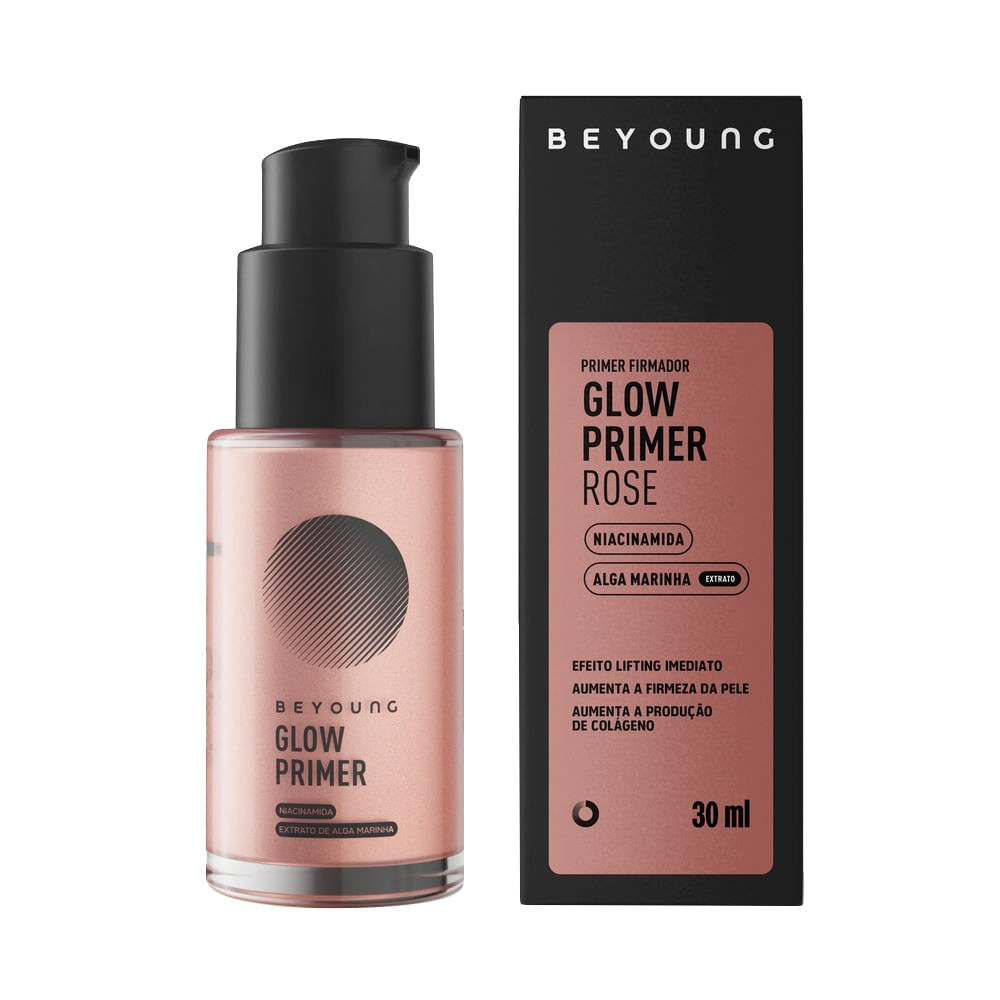 Miniatura Primer Firmador Beyoung Glow Primer Rose 30ml