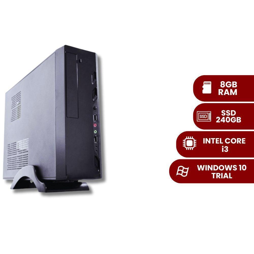 Miniatura Desempenho Ágil Pc Intel Core I3,8Gb Ram, Ssd 240Gb, Win 10