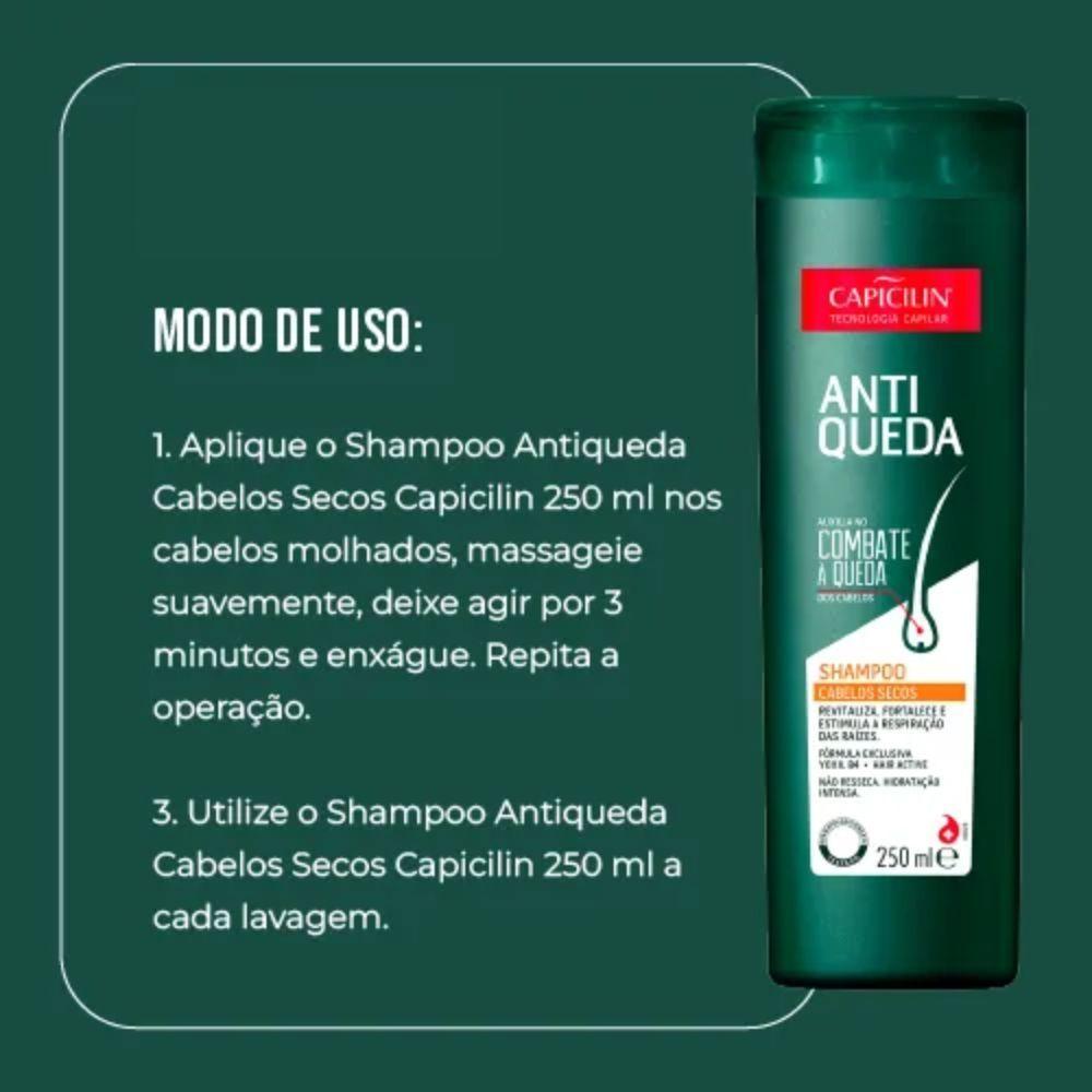 Miniatura Shampoo Capicilin Antiqueda Cabelos Secos 250 Ml